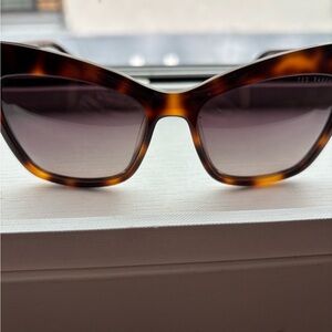 Ted Baker Cat Eye Sunglasses in Brown Tortoise